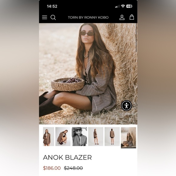 TORN BY RONNY KOBO ANOK BLAZER - Picture 4 of 13